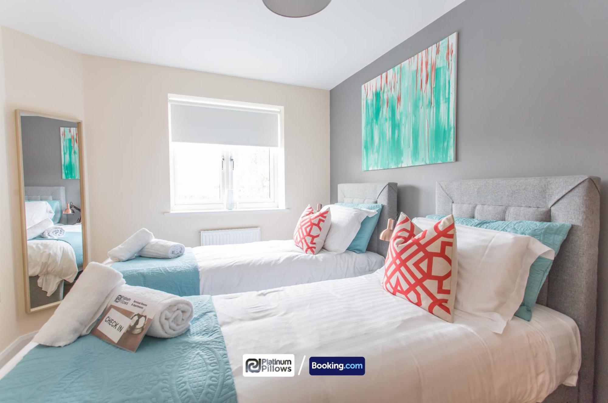 Modern Oxford 2 Bedroom Apartments, Near Headington Hospital, Families & Contractor Accommodation With Parking Exterior foto